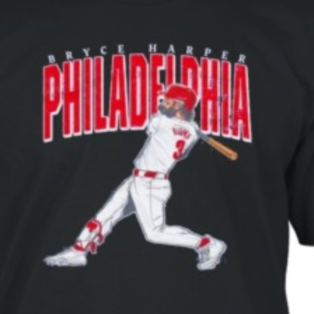 Bryce Harper Philadelphia Phillies Big Time Baseball Fan Graphic T-Shirt 91 - Picture 2 of 5